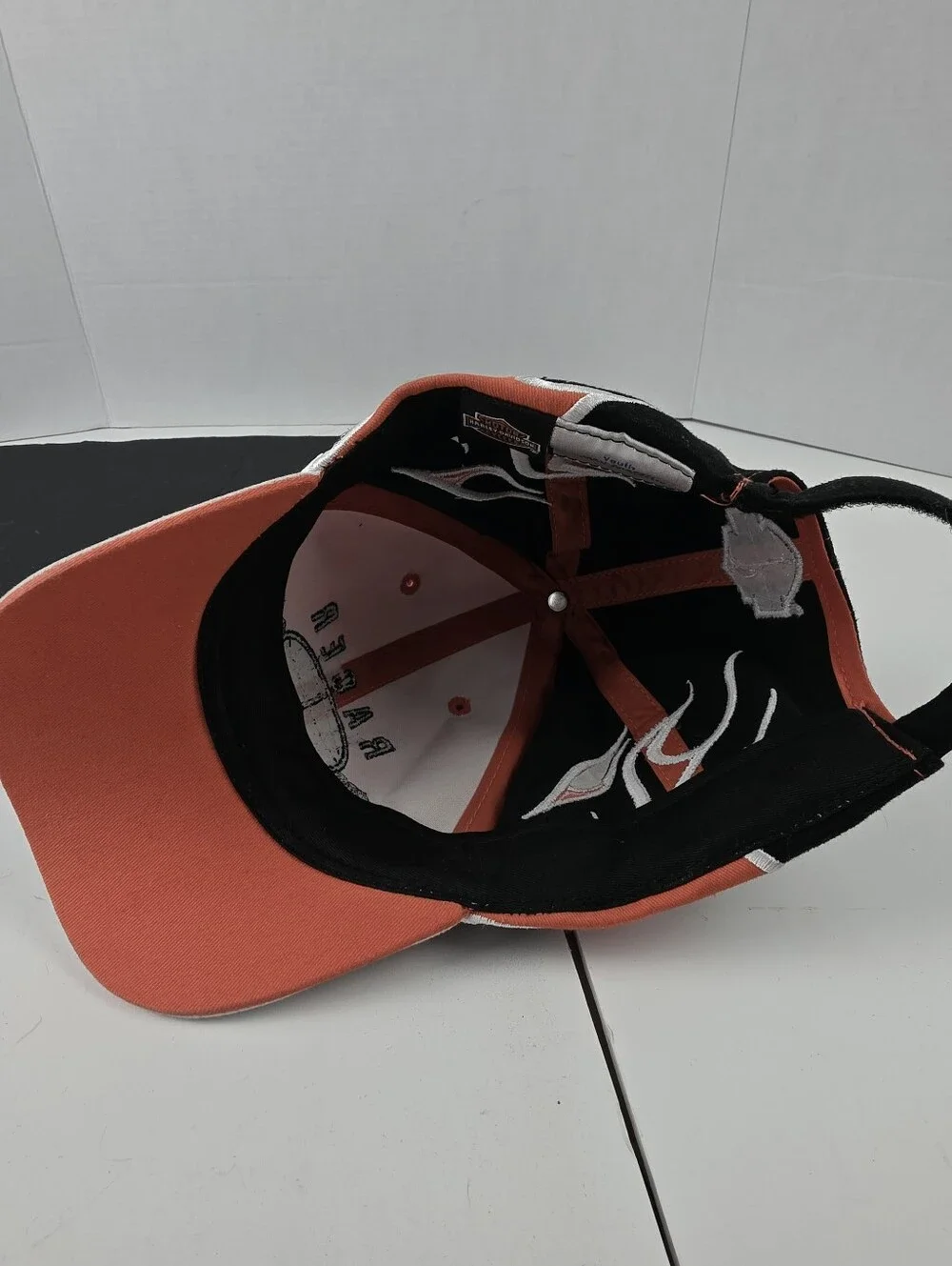 Harley-Davidson Youth Rager In Training Orange Black Adjustable Hat Cap